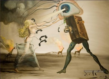  Salvador Pintura - Jirafas en llamas Salvador Dali